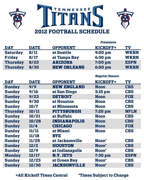 2009 titans season|tennessee titans schedule 2009.